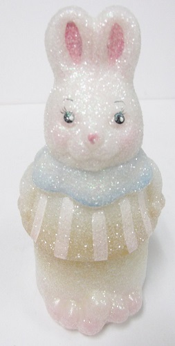 4930H3 Springtime Glitter Standing Bunny trinket<br>(Click on picture-FULL DETAILS)<b>SOLD eBay-4/18/23</b>