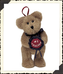 562506 Ms. Teachbeary<BR>Boyds 6\" JOINTED Plush Ornament<br>(Click on picture for full details)<br>