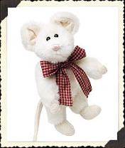5756 Brie, Boyds White Mouse<br>(Click on picture-FULL DETAILS)