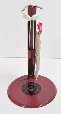 65091 Boyd's Small, OFFICIAL Burgundy Logo Stand<br> Adjustable 4 1/2"- 8" Tall<br>(click picture-FULL DETAILS)