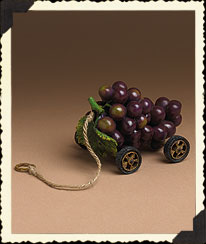 654104 - \"Beardeaux\" (Grapes) Tug Along Pull Toy (click on icture for full description)