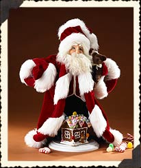 73315 - \"Peppermint Nick\" Santa Figurine (click on picture for full details)