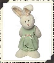904141 Tippy P. Hopplebuns<BR> Boyds 14" White Bunny Rabbit<br>(Click on picture for full details)<br>