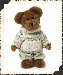 904182 Chandler Crystalfrost<br> Boyds 10" Mocha Brown Bear<br>(Click on picture for full details)<br>