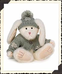 904186 Carly Crystalfrost<br> Boyds 10" White Rabbit<br>(Click on picture for full details)<br>