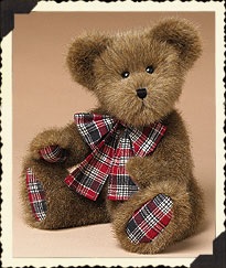 904251 -"Dustin D. Bearican" 16" 'Mocha' bean-filled Boyd's Bear<br> (Click on picture for details)