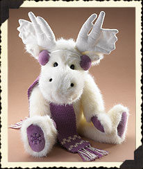 904452 Moosley Crystalfrost<br>Boyds 14\" Tall White Moose<br>(Click on picture for full details)<br>