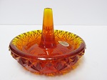 9144OR \"Orange Slice\" Art Glass...New Color for 2011! \'Ringtree/jewelry holder\'<br> (click on picture for full details)