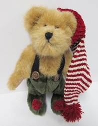 918358 Ernie Elfbeary<br>Boyds Plush 8\" Jointed Bear<br>(Click on picture-FULL DETAILS)