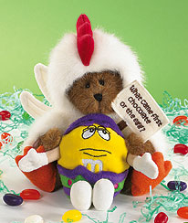 9190001 - Chickie the Chocolate Bear with Yellow