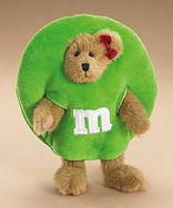 919001 - M&M's™ Green Peeker<br>Boyds Plush<br> (Click on picture for full details)<br>