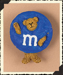 919009 - Blue M&M\'S \"Pin\"<br> (with \'wobble\' legs)<br>(Click on picture for full details)<br>