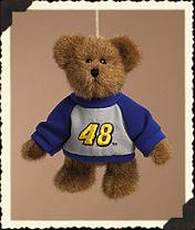 919409 - Jimmie Johnson #48 Bear Ornament w/ Blue & Grey Sweatshirt