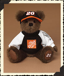 919412 - Bear in #20 Tony Stewart Hat & Sweatshirt