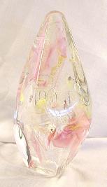 GEPW0005 - Clear Spire with pink & yellow