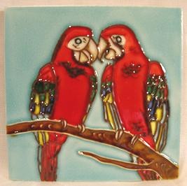 HPT0007 - Red Parrot pair