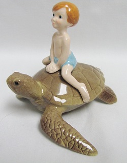 HR4046 - Boy on Sea Turtle