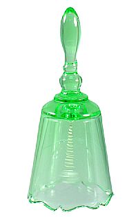 07463JK - 6-1/2'' Fenton Gift Shop Green Apple Bell