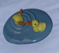 HR00419 TWO "Ducks on the Pond" <B>SET/3</B> (Click on picture for full details)