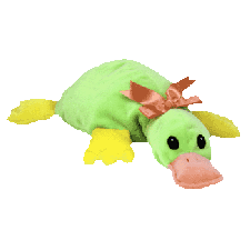 Paddles the Lime Green Platypus - Pillow Pal