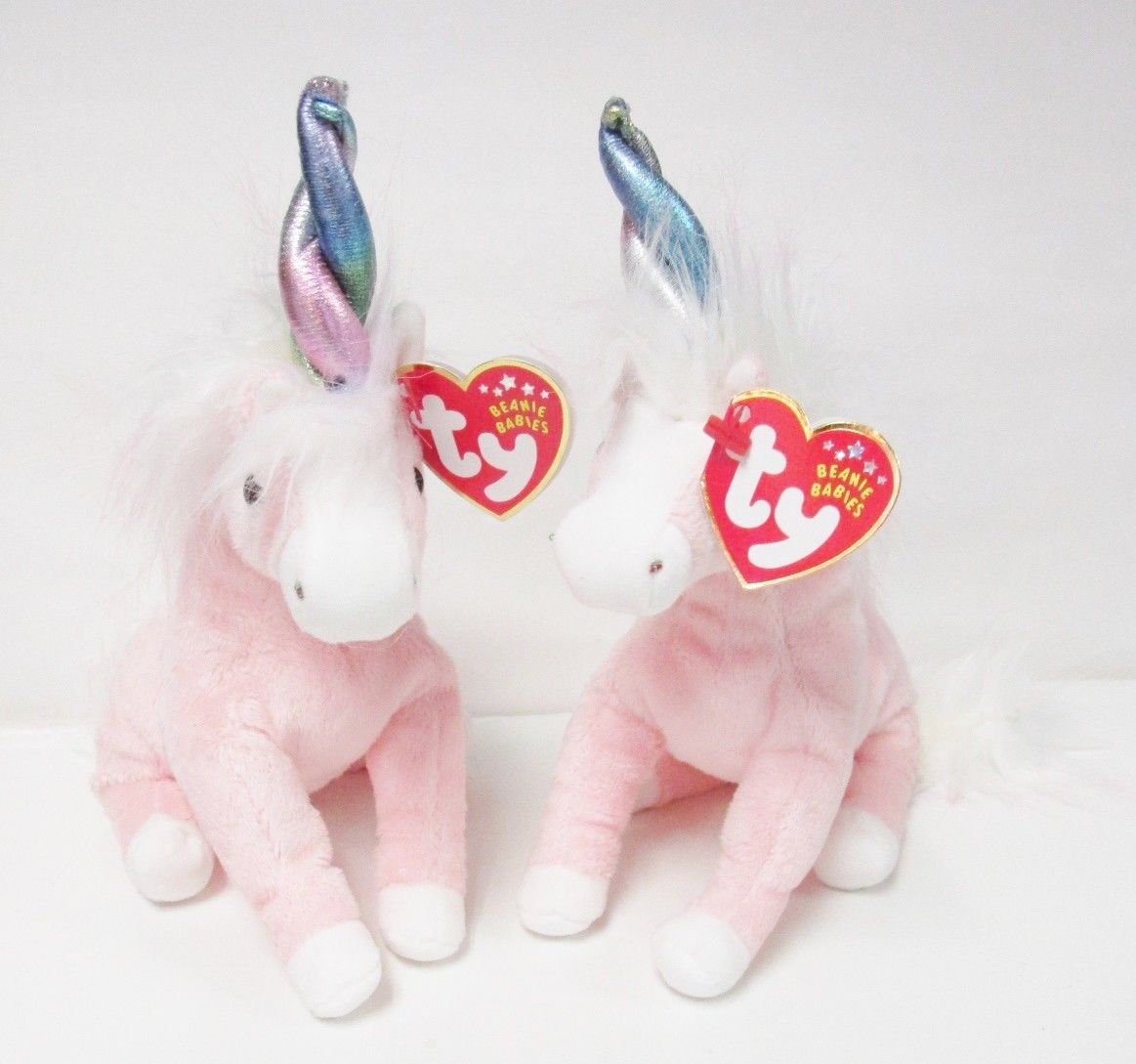 white unicorn beanie baby