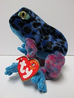 Dart Blue Tree Frog<br>TY - Beanie Baby<br>(Click on picture-FULL DETAILS)