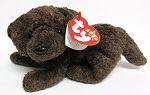 Fetcher the Chocolate Labrador <br> Ty Beanie Baby Dog<br>(Click on picture for full details)<br>