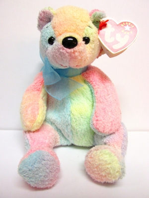 Mellow the tie-dye bear - Beanie Baby