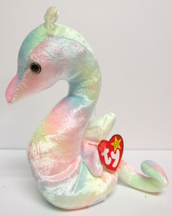 Neon, Tie-Dyed Sea Horse - Beanie Baby<br>(Click on picture for full details)