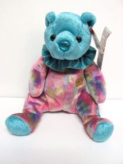 December BD Bear, with Ruffle<BR>NON-MINT SWING TAG<BR>Ty - Beanie Baby<br> (Click picture-FULL details)<B>SOLD eBay-5/6/2024