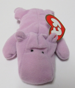 Happy, the Hippo<BR>#6 OF 12-1998 Series<br> Teenie Beanie Baby<br>(Click on picture for full details)